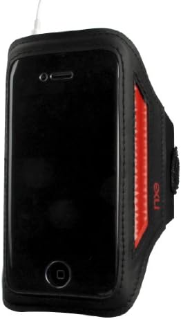 NXE EX-AP-4P-BAN-2 NXE iPhone/iPod Touch Activeband Reflective Sport Band - 1 Pack - Carrying Case - Retail Packaging - Black/Red