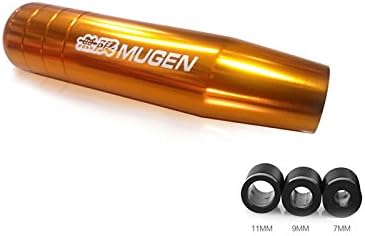 Zantec Universal 13cm/17cm Length Manual Car Gear Shift Knob Aluminium Alloy Racing Mugen Shift Knob Gold 130mm