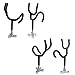 Amarine Made 4Pcs Sure Grip Steel 20 Degree Angle Rod Holder with Mounting Base