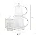 Teabloom - CLEARANCE SALE - MIGH-TEA Brewing Teapots for Iced Tea and Hot Tea, 2 Loose Tea Glass Infusers, 2 Glass Lids