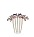 eFuture(TM) Light Purple Stylish Elegant Colorfull Rhinestone Butterfly Bride Hair Clip/Comb +eFuture's nice Keyring by eFuture