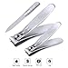 Nail Cutter, ESARORA Sharpest Stainless Steel Fingernail & Toenail Clippers Set - Quality Nail Clippers - Perfect Nail Cutter for Men & Women - Great Gift