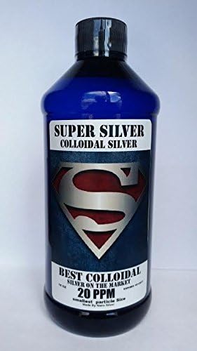 Colloidal Silver - Silver Mineral Supplement 20 PPM 32 OZ Colloidal Silver Liquid