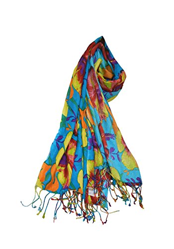 bollywood accessory 40126 viscose floral printed scarf stole duppata shawl