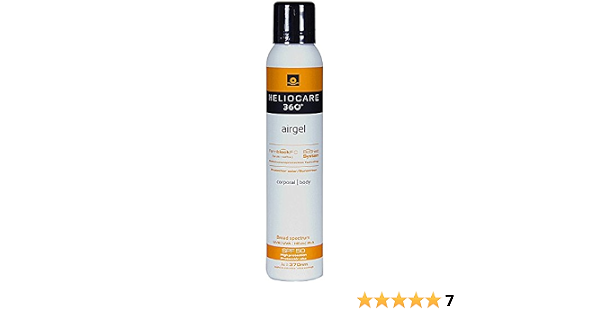 Heliocare 360º Airgel SPF 50 - Crema Solar Corporal Ligera, Fórmula Espuma,  Frescura para Todo Tipo de Piel, Absorción Inmediata, Alta Protección,  200ml : Amazon.es: Belleza