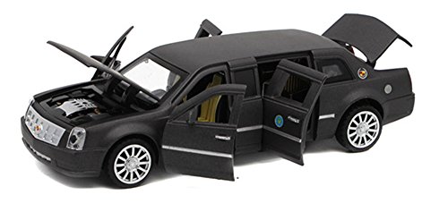 Berry President(TM) 1:32 Presidential Limos 2009 Cadillac Limousine Car Electric Toy Sound & Light - Birthday Christmas Gift (Black)