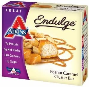 Atkins Endulge Treats, 5 pk, Peanut Caramel Cluster 1.2 oz (34 g)- pack of 3