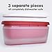 SUMO 1 Ice Cream Container for Homemade Ice Cream - 1.5 Quart, Reusable Freezer Storage Container - Red