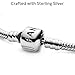 Pandora Jewelry - Moments Snake Chain Charm Bracelet for Women in Sterling Silver with Clear Cubic Zirconia, 7.5 IN / 19 CM