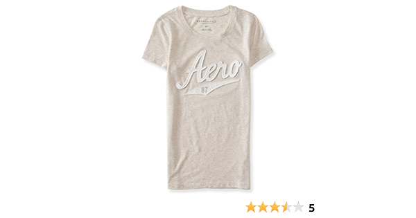 Amazon.com: AEROPOSTALE Camiseta adornada Script 87 para mujer, 255, XS :  Ropa, Zapatos y Joyería