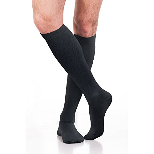 Fytto 1080 Thermal Compression Socks, Warm 15-20mmHg Graduated Compression for Optimal Circulation - Relieves Edema, Varicose Veins, and Leg Fatigue - Black, Medium
