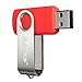 MECO 10Pcs 8GB 8G USB 2.0 Flash Drive Memory Stick Fold Storage Thumb Stick Pen Swivel Design Light Red