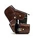 MegaGear Canon EOS Rebel T6, Rebel T3, Rebel T3i, EOS 1300D, 1100D, 600D Ever Ready Leather Camera Case