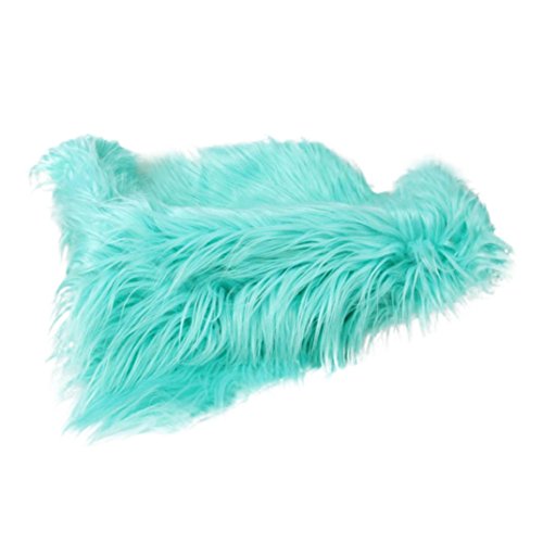 Sunbona Newborn Photography Props,Baby Boy Girl Faux Fur Background Wrap Blanket Outfits Photo Prop (Green)