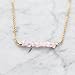 Gold Chain Rose Quartz Crystal Necklace | 14k Gold Plated Stainless Steel Stone Bar Necklaces for Girls| Celebrity Approved Dainty Boho Jewelry for Women