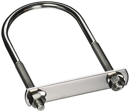 Stanley Hardware V2193 5/16" x 2-1/2" x 5" U Bolt w/Plate & Hex Nuts in Stainless Steel