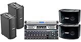 Bose Portable Sound System with Panaray 802 Series IV Loudspeakers, MB4 Loudspeakers, ControlSpace SP-24 Sound Processor, Alesis MultiMix 10 Wireless Rackmount Mixer, Ashly Power Amplifier