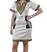 SheKiss Women's Dashiki African Bodycon Dresses Bohemian Vintage Print Club Midi V-Neck Pockets