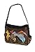 Laurel Burch Native Horses Medium Shoulder Tote