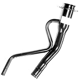 APDTY 688839 Fuel Tank Filler Neck Tube Steel Pipe Fits 1999-2010 Ford F250 F350 F450 Super Duty Pickup w/Diesel Engine (96" INCH Bed Length; Black Powder Coated; Replaces 8C3Z9034KF, 8C3Z9034KE)
