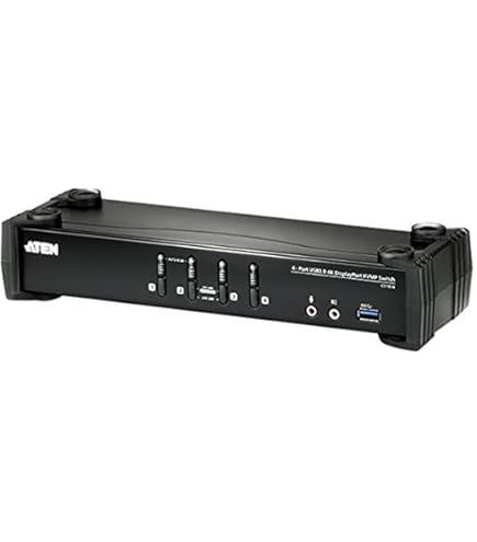 Amazon.com: ATEN CS1944DP 4-Port USB 3.0 4K DisplayPort Dual