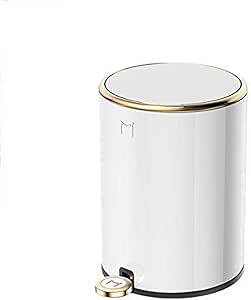 WSHFHDLC Cubo de Basura con Tapa HJBH Trash Can-6L Pedal Tipo 401 Acero
