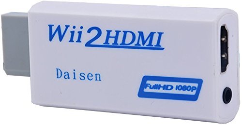 DAISEN Wii to HDMI 720P / 1080P HD Output Upscaling Converter - Supports All Wii Display Modes, HDMI Upscale White