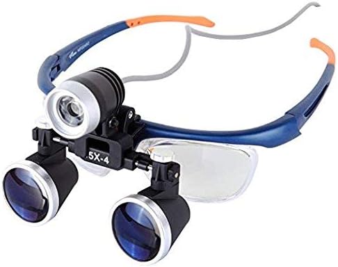 Medical Dental Surgical Loupes, 3.5X Two-way Adjustment Goggles Frame Binocular Magnifying Glasses Loupe