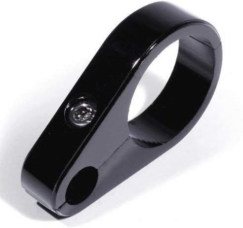 Aluminium Black Cable Ties 1-1 / 4 "Lenkerklemme Clutch Cable for 32 MM for Harley Davidson