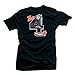 Tee Shirt Match Jordan 4 Bred Sneakers-The 4's Black Tee