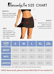 beautyin Women Black Swimming Suit Bottoms Skirt