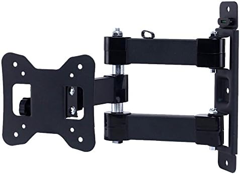 Full Motion Tilt Swivel TV Wall Mount Bracket 10-32 Inch Articulating Arm for Plasma LCD LED Flat Screen VESA 75x75mm 100x100mm up to 66lbs (10-32 inch)