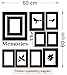 The Memories Quotes Wall Decal with 10 Photo Frames Wall Sticker DIY Removable Vinyl Family Lettering Sayings Wall Decor (Black)