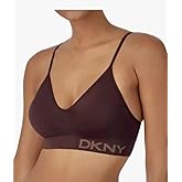 DKNY Women's Adjustable Seamless Bra, Soft Stretch Fabric, 2-Pack (US, Alpha, Large, Regular, Regular, Java/Pearl Pink)