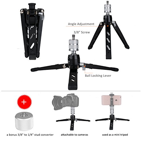 Video Monopod with Feet,Cayer AT35DV+ 68 inch Aluminum Monopod Leg and K3 Pan Tilt Fluid Head with SV4 Tripod Stand for DSLR and Video Cameras Camcorders, Plus 1 Bonus Quick Release Plate [Upgraded] - Thumbnail 3
