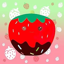 PLAYNICS Large Chocolate Strawberry Plush Pillow