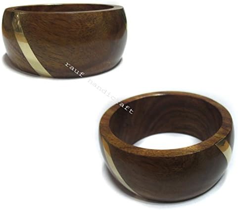 Rajasthani Looking Women's wooden bangle in Brown Shade