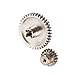 SkyQ RC Differential Steel Metal Main Gear 38T Motor Gear 17T for 1/18 WL A949 A959 A969 A979 K929 Silver 2pcs