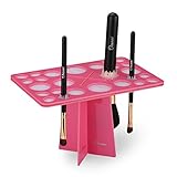 Ovonni MT031 26 Hole Cosmetic Makeup Brush Dryer Hanger Holder Organizer Acrylic Collapsible Air Drying Tower Tree Rack Holder
