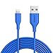 Anker Powerline 10ft Lightning Cable, MFi Certified for iPhone Xs/XS Max/XR/X / 8/8 Plus / 7/7 Plus / 6/6 Plus / 5s / iPad, and More (Blue) primary