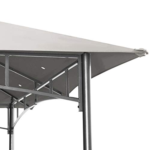 ABCCANOPY 2,5x2,5m Patio Pavillon für Patios Doppeldachweichdach Garten Hinterhof-Pavillon für Schatten und Regen… – Bild 4