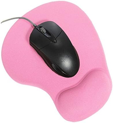 Mouse Pad With Comfort 3D Wrist Gel Rest Support Mouse Pad Silica Gel, Pink