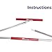 TRIWONDER Tent Pole Repair Splint Repair Kit Spare Repair Tube for Diameter 8.5-10.5mm (Red - 4 Pack)