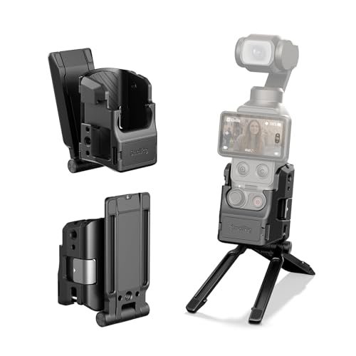 SMALLRIG Soporte magnético para DJI Osmo Pocket 4, adaptador de expansión magnética ajustable de 270°, con placa para Arca-Swiss, soporte de escritorio/superficie vertical -6003