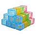 Thornton's Reusable Plastic Ice Cube Assorted Colors 32 Icecubes for Beverage Chilling & Cooling | Fast Freezing Cubes | Keep Your Drink Cold Longer | Chills Without Diluting | Quick & Easy to Use