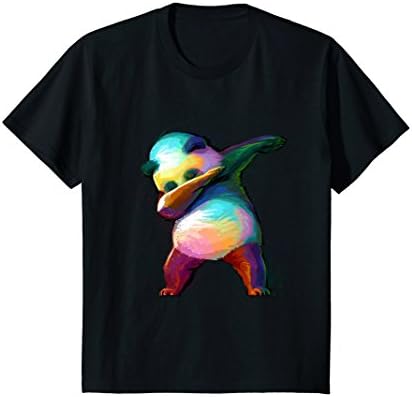 Kids Dabbing Panda Shirt 12 Black