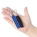 Techion 4 Pack Paracord Zipper Pulls for Backpacks, Tents, Trolley Cases, Traveling Cases, Jackets and Many other Items That with Zippers (BlackBlue)