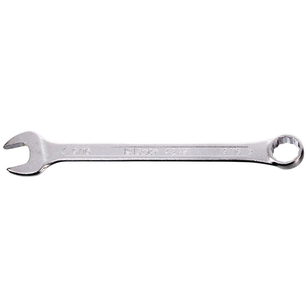 Beta 420114 Combination Spanner, Open and Offset Ring Ends, 9/16" Size