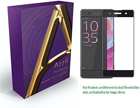 Azzil Full Tempered Glass 2.5D 9H Hardness Screen Protector for Sony Xperia XA/XA Dual (Black)