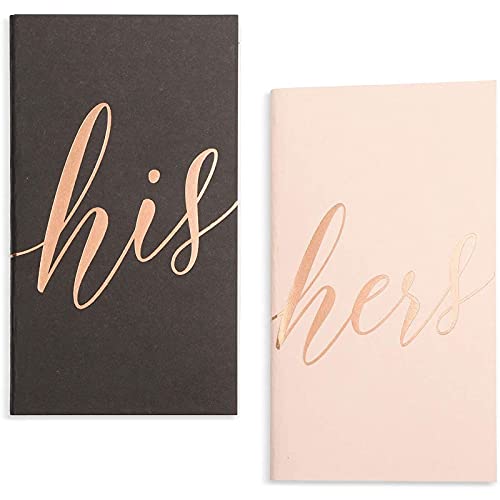 Paper Junkie Wedding Vow Books and Cards with Envelopes (4 Piece Set